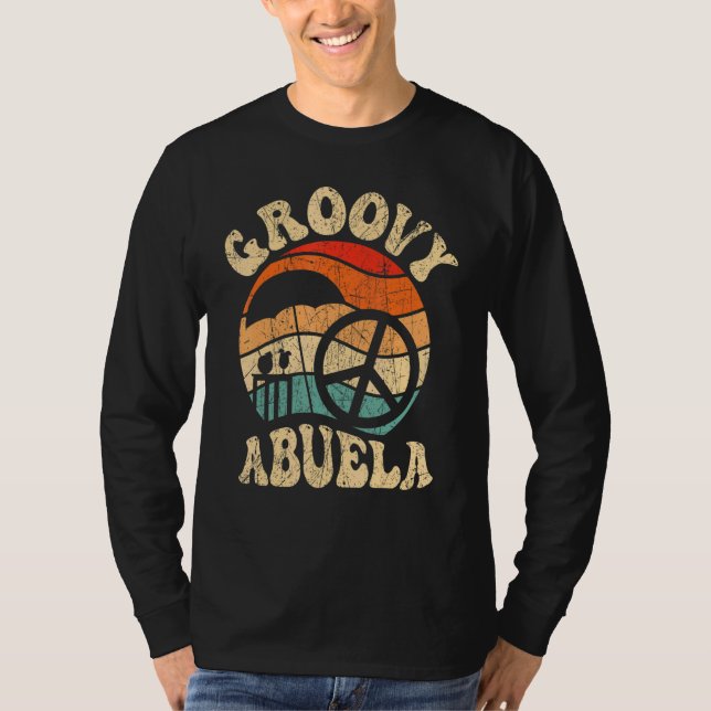 T-shirt Groovy Abuela 70s Aesthetic Nostalgia 1970's Mexic (Devant)