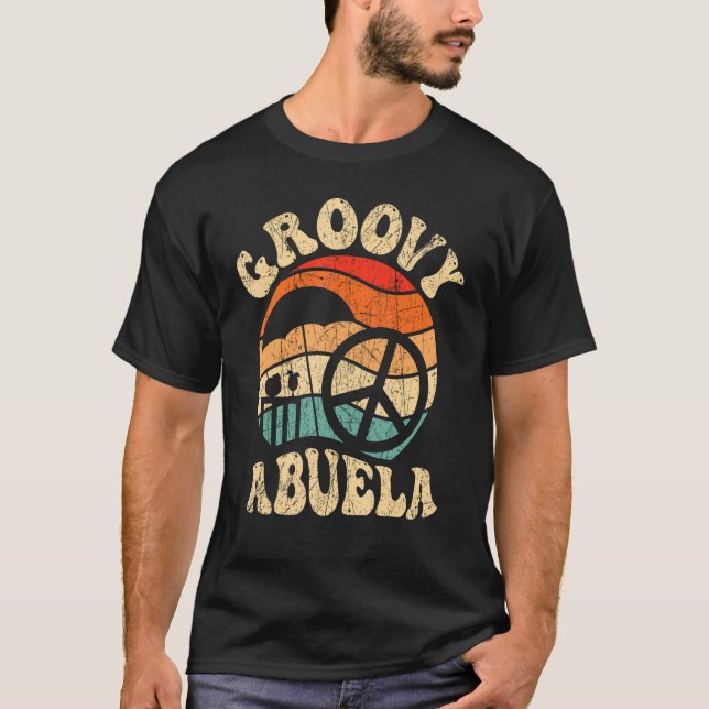T-shirt Groovy Abuela 70s Aesthetic Nostalgia 1970's Mexic (Devant)