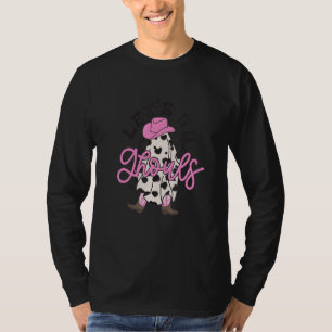 T-shirt Groovy Allons-y les goules Halloween Fantôme Drôle