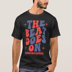 T-shirt Groovy Beat continue CHD Sensibilisation aux malad