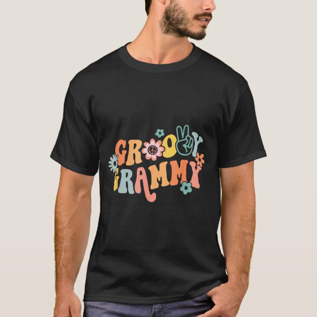 T-shirt Groovy Grammy One Thankful Grammy Valentines Day M (Devant)