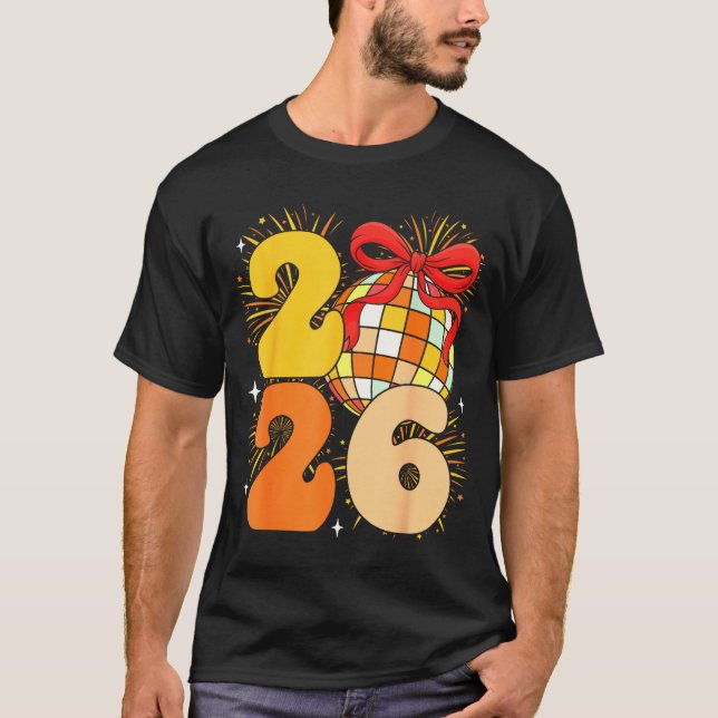 T-shirt Groovy Happy New Year 2026 New Years Eve Party Men (Devant)