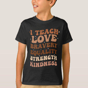 T-shirt Groovy j'enseigne le Mois de l'histoire des Noirs