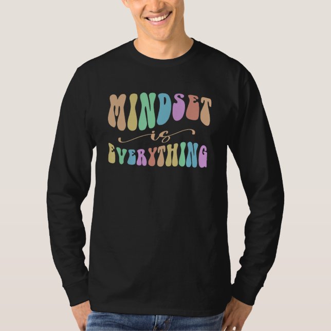 T-shirt Groovy MINDSET EVERYTHING Future Millionaire in Tr (Devant)