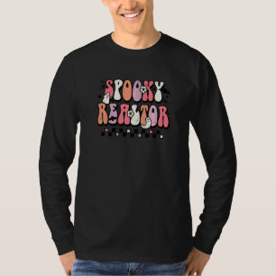 T-shirt Groovy Realtor Fantomatique Floral Halloween Fantô