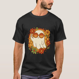 T-shirt Groovy Retro Ghost Halloween