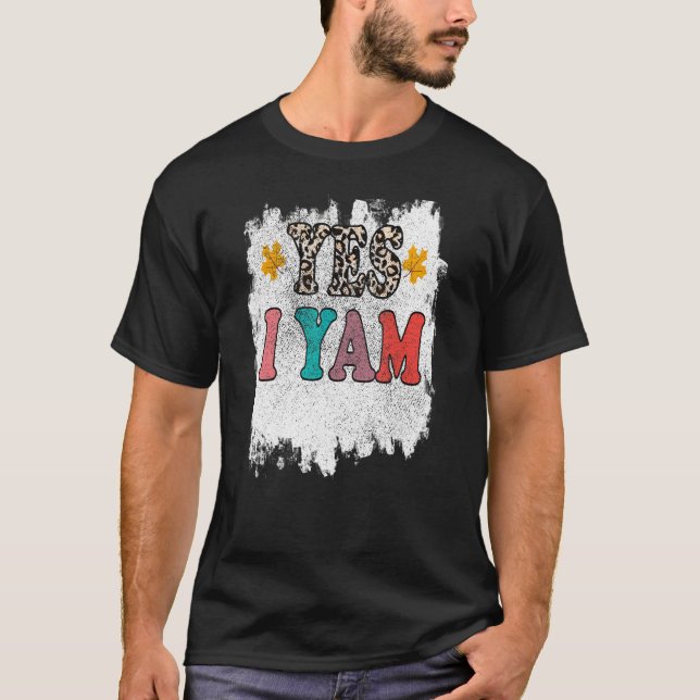 T-shirt Groovy Shes My Sweet Potato Yes I Am Cheetah Match (Devant)