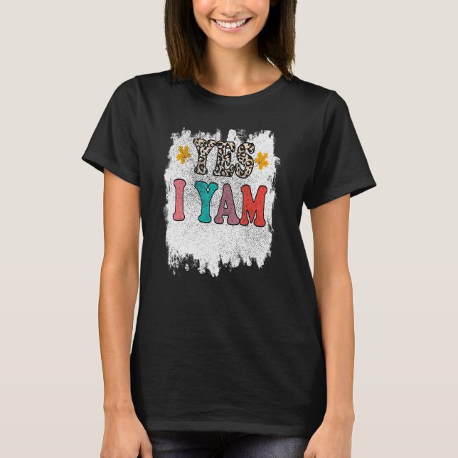 T-shirt Groovy Shes My Sweet Potato Yes I Am Cheetah Match (Devant)