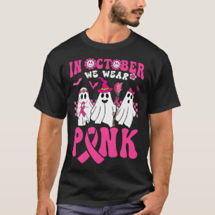 T-shirt Groovy Wear Pink Breast Cancer Warrior Ghost Bonjo