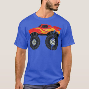 T-shirt Gros Amoureux de voiture Cool écrasant Red Monster