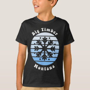 T-shirt Gros bois Montana Snowflake Noël hiver Souv