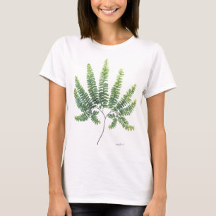 T-shirt Gros caractères de fougère de Maidenhair