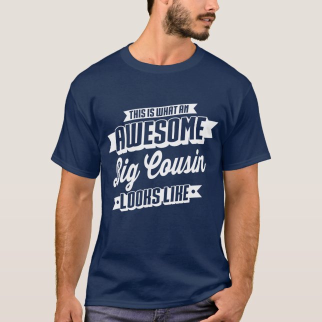 T-shirt Gros cousin à l'air (Devant)