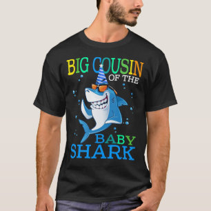 T-shirt GROS COUSIN Du Bébé Requin Anniversaire Frère Shar