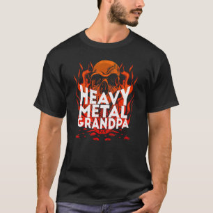T-shirt Gros crâne métallique brutal de l'équipage