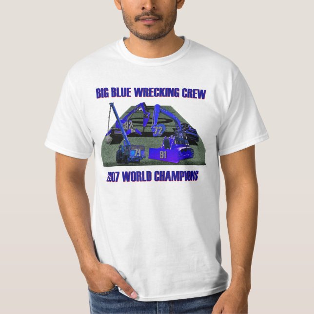 T-shirt Gros équipage de naufrage bleu (Devant)