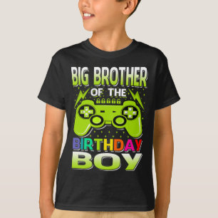 T-shirt GROS FRÈRE Du Jeu Vidéo D'Anniversaire Corresponda