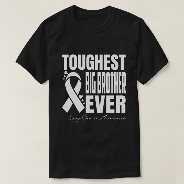 T-shirt GROS FRÈRE le plus dur jamais Lung Cancer Sensibil (Design devant)