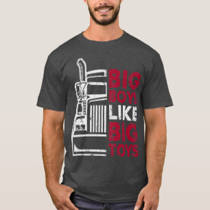T-shirt Gros Garçons Comme Gros Jouets - Truck Driver Funn