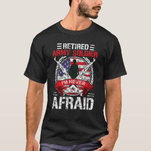 T-shirt Gros Gros Vétéran Retraité N'Ayant Jamais Peur Mil