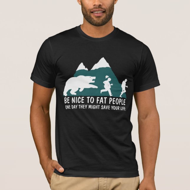 T-shirt Gros hommes offensifs de plaisanterie (Devant)