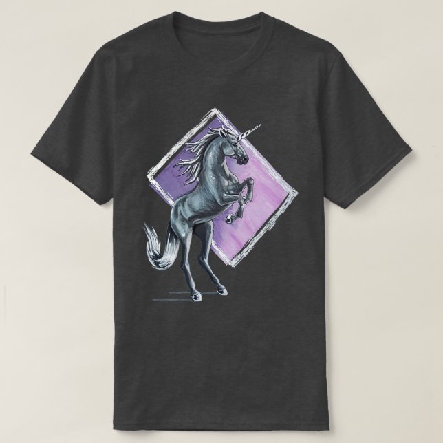 T-shirt Gros licorne blanche (Design devant)