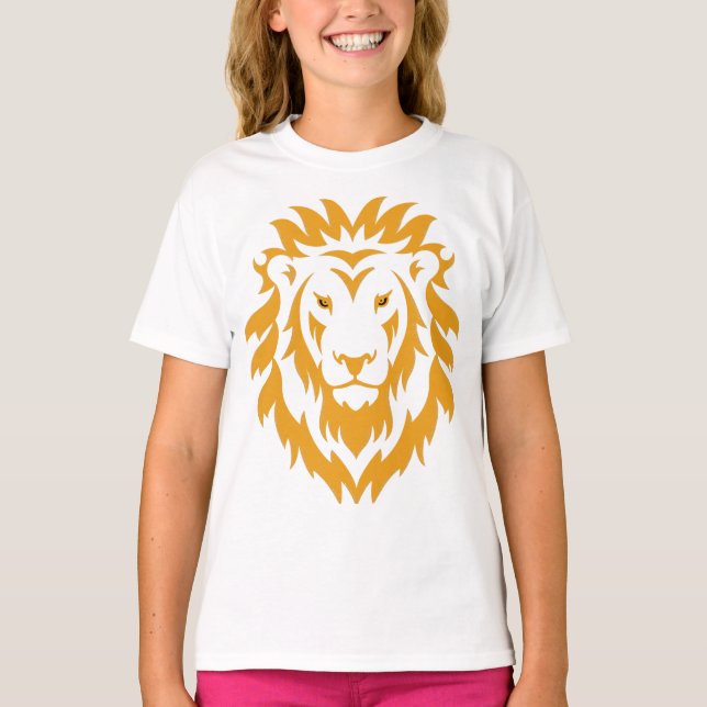 T-shirt Gros Lion d'or simple (Devant)