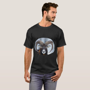 T-shirt Gros mouton de bélier à corne - Mouflon