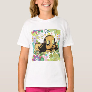 T-shirt gros oeil dormir Chien Chien Chien Chien Chien Chi