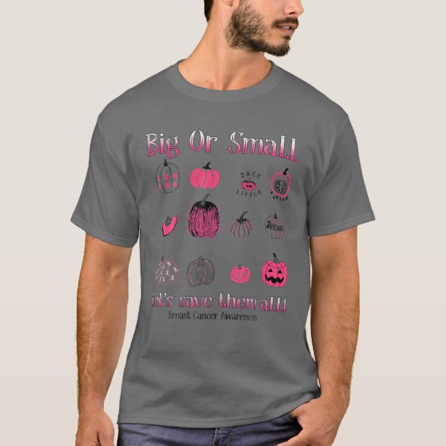 T-shirt Gros Ou Petits Sauvons-Les Tous Les Hal Cancer Du  (Devant)
