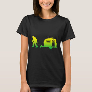T-shirt Gros Pied Rv Véhicule Récréatif Camping Sasquatch