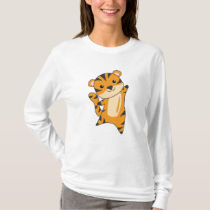 T-shirt Gros Tigre Gros Chat Cute Animaux Pour Enfants