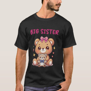 T-shirt Grosse Soeur Bébé Teddy Toddler Ours Adorable Mign