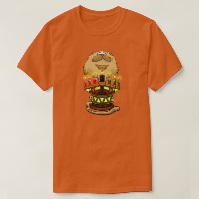 T-shirt Grosse Tête Kwanzaa Cat 2 (Design devant)