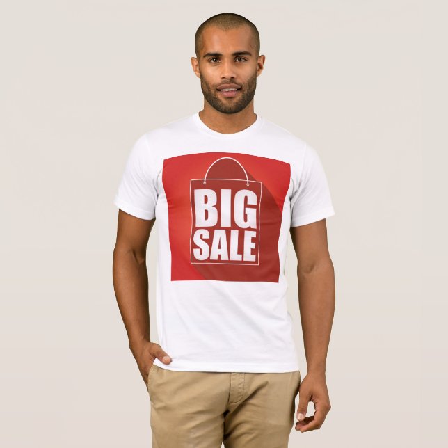 T-shirt Grosse vente Red Retail Bag Conception (Devant entier)
