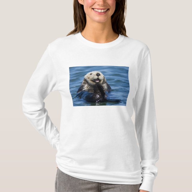 T-shirt Grosses de loutres de mer de Californie Enhydra lu (Devant)