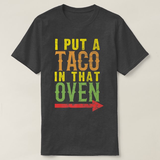 T-shirt Grossesse Cinco De Mayo Taco Lover (Design devant)