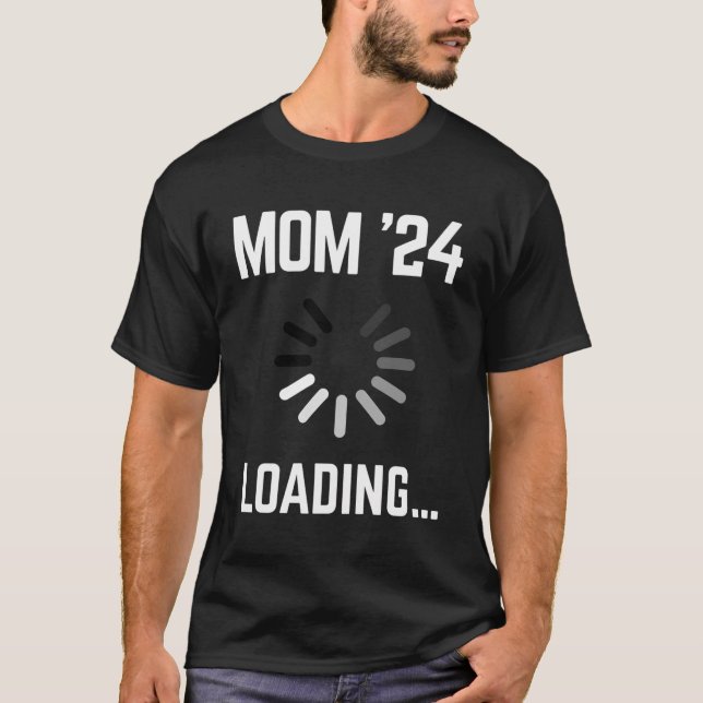 T-shirt Grossesse Dit Maman 2024 Pour Mère Attenante (Devant)