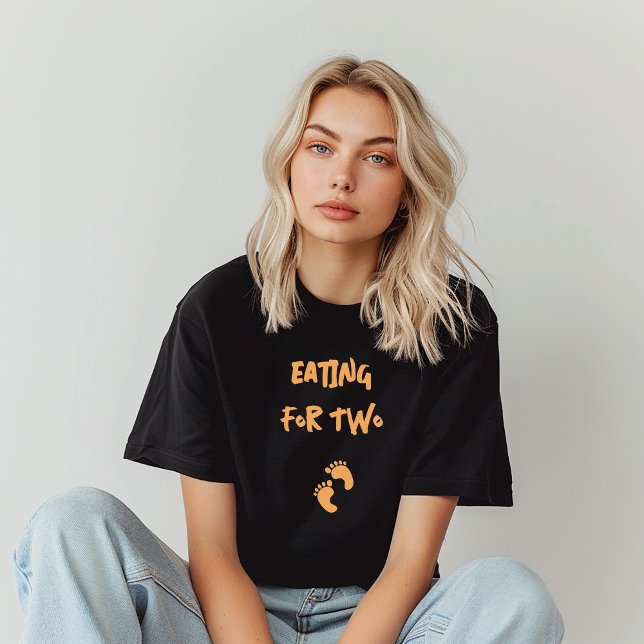 T-shirt Grossesse humoristique pour maman empreinte orange (Créateur téléchargé)