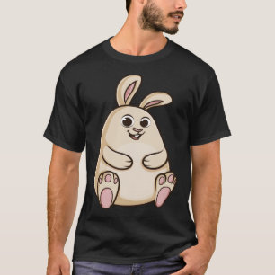 T-shirt Grote Cute Chubby Lapin Lapin Lapin
