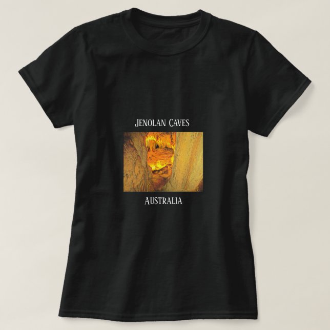 T-shirt Grottes de calcaire de Jenolan Grottes Australie (Design devant)