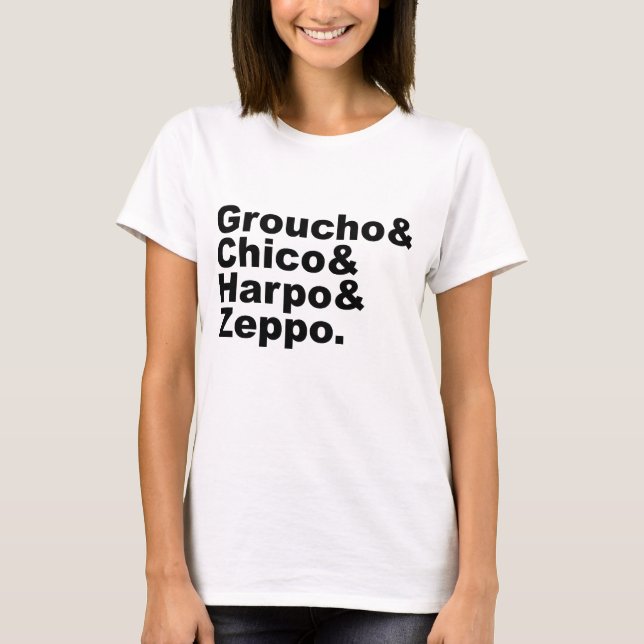 T-shirt Groucho & Chico & Harpo & Zeppo (Devant)