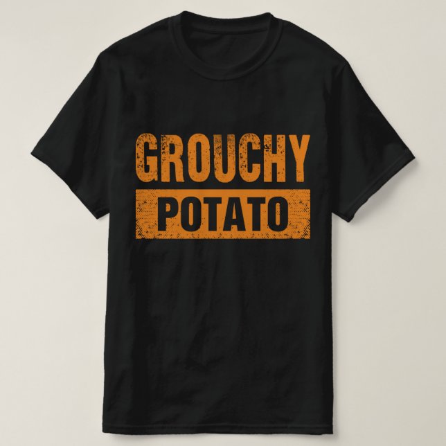 T-shirt Grouchy Potato Couple Matching Thanksgiving (Design devant)