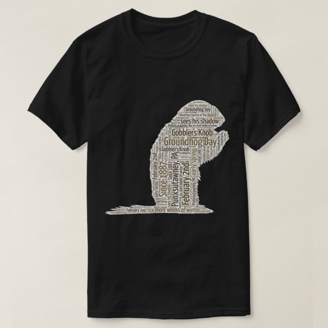 T-shirt Groundhog Day Phil Punxsutawney (Design devant)