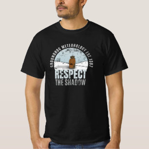 T-shirt Groundhog Meteorology Respecte l'Ombre