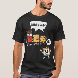 T-shirt Group Hug Chocolate Marshmallow Funny Smores Lover