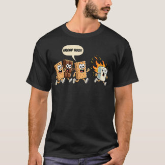 T-shirt Group Hug Marshmallow Campfire Smores Funny Campin