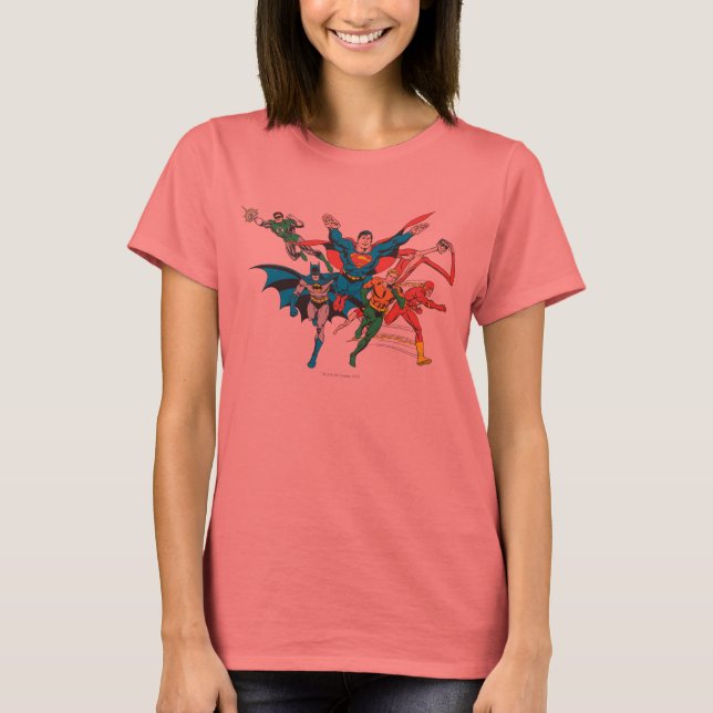T-shirt Groupe 4 de la Justice League of America (Devant)
