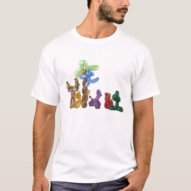 T-shirt groupe animal de ballon (Devant)