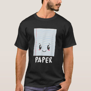 T-shirt Groupe Ciseaux Papier Costume Halloween Papier